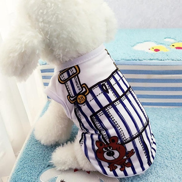 Summer Pet Dog Clothes Puppy Dog Vest Shirt Fake Strap T-shirts for dogs cooling vest Clothing for that terrier vest for dog