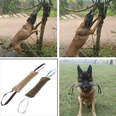 Dog Bite Tug Toy Training Playing Toys For Police Dogs Chewing Cleaning Teeth #0725