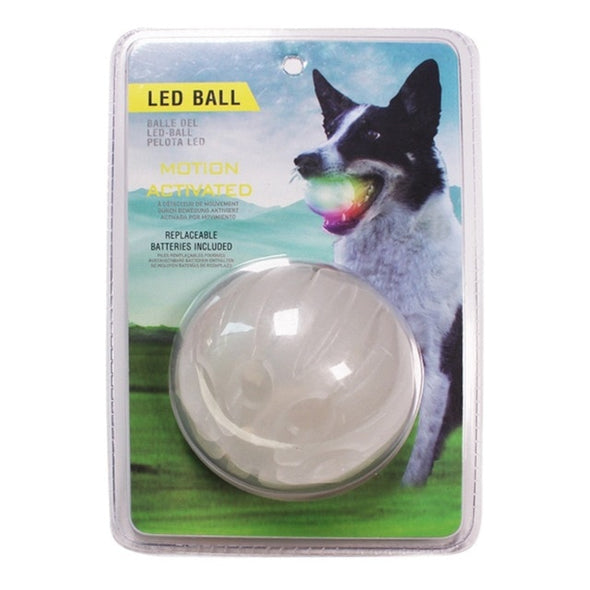 Led Lighting Glowing Rubber Pet Dog Ball Toy Outdoor Training Chew Bite Toys Pet Supply For Night Play Chew Interactive Toys