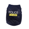POLICE Back Pet Cat Dog Clothes Vest Summer Unisex Puppy Dogs T Shirt Sleeveless Apparel Clothing Cute Wear For Small Doggy