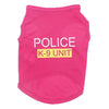 POLICE Back Pet Cat Dog Clothes Vest Summer Unisex Puppy Dogs T Shirt Sleeveless Apparel Clothing Cute Wear For Small Doggy