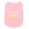POLICE Back Pet Cat Dog Clothes Vest Summer Unisex Puppy Dogs T Shirt Sleeveless Apparel Clothing Cute Wear For Small Doggy