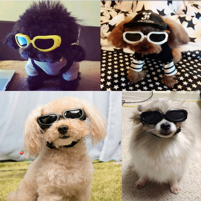 Adjustable Pet Dog Sunglasses Small Pet Puppy Cat Fashion Goggles Waterproof Windproof Eye Wear Protection UV Sun Glasses