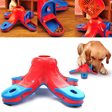 2019 New 1PCS Funny Dog Puppy Interactive Games Puzzle Training Boredom Treat Pet Puzzle Toys Silicone Feeding Interactive Toys