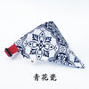 Adjustable Pet Dog Print Neckerchief Scarf Resistant Wear Canvas Waterproof Saliva Towel For Small Medium Dog Bandana Bibs Scarf