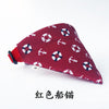Adjustable Pet Dog Print Neckerchief Scarf Resistant Wear Canvas Waterproof Saliva Towel For Small Medium Dog Bandana Bibs Scarf
