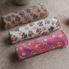 Cute Pet Small Warm Blanket Paw Print Dog Cat Hamsters Puppy Fleece Soft Beds Mat Cushion Pad