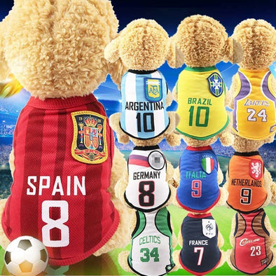 Dog Shirt NBA Jersey Basketball Cheap Dog Clothes For Small Dogs Summer Chihuahua Tshirt Puppy Vest Yorkshire Terrier Clothes